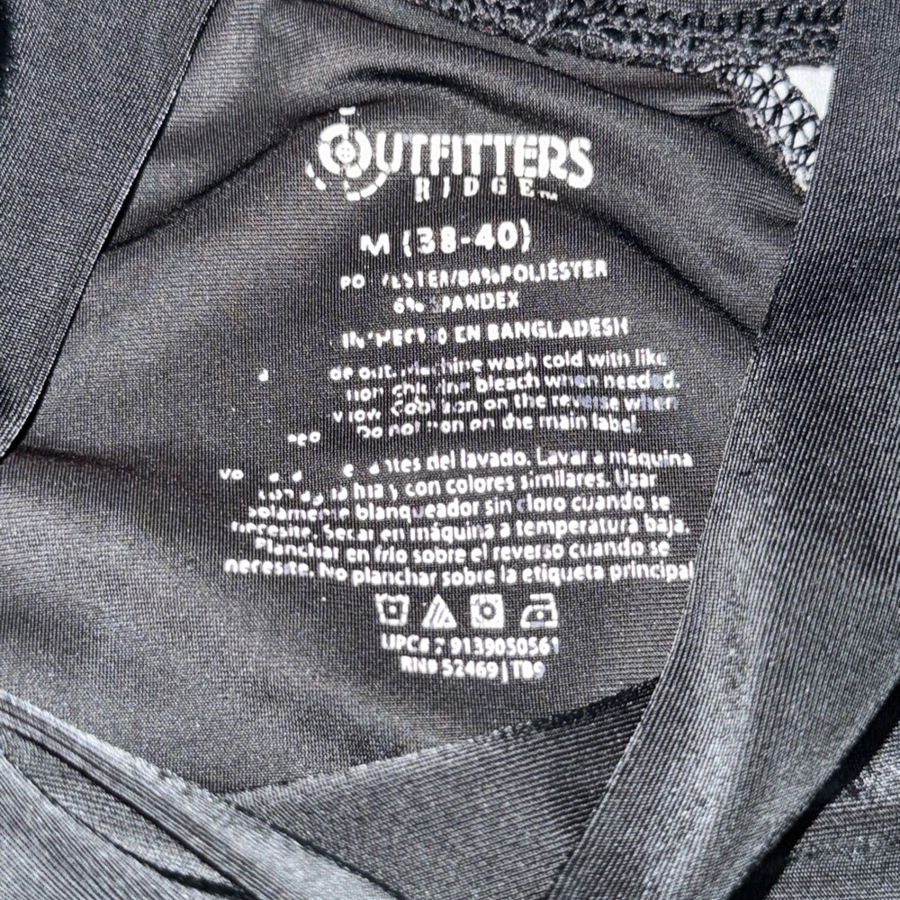 Outfitters Ridge DriFit Camo and Black Activewear Top - Picture 2 of 3
